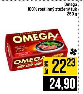 Omega 100% rostlinný ztužený tuk 250 g 
