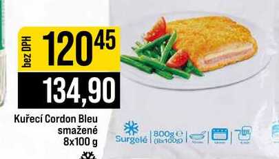 Kuřecí Cordon Bleu smažené 8x100 g