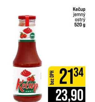Kečup jemný ostrý 520 g 