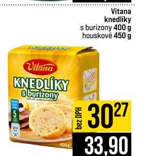 Vitana knedlíky s burizony 400 g houskové 450 g