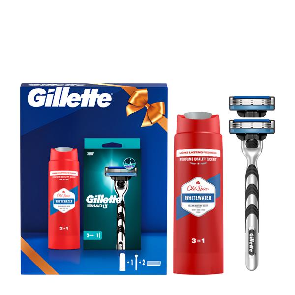 Gillette Mach3 holicí strojek + 2 náhradní hlavice + sprchový gel 250 ml Košík.cz
