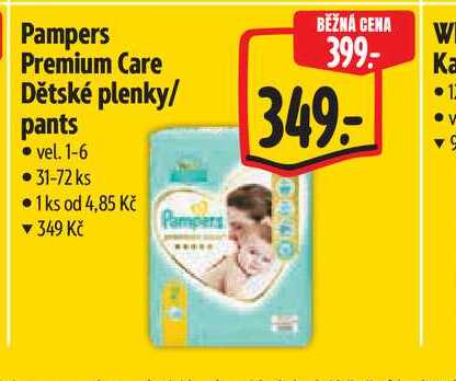 Pampers Premium Care Dětské plenky/ pants vel. 1-6 31-72 ks