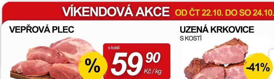 VEPŘOVÁ PLEC S KOSTÍ, 1 kg