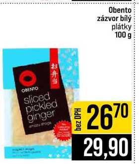 Obento zázvor bílý plátky 100 g