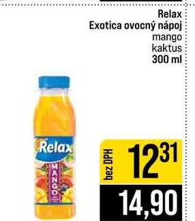 Relax Exotica ovocný nápoj mango kaktus 300 ml