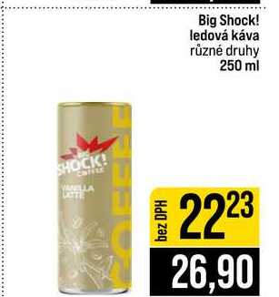Big Shock! ledová káva různé druhy 250 ml
