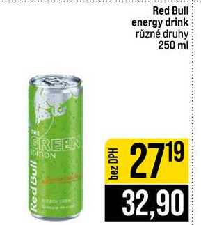 Red Bull energy drink různé druhy 250 ml
