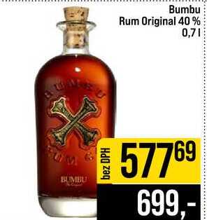 Bumbu Rum Original 40% 0,7l