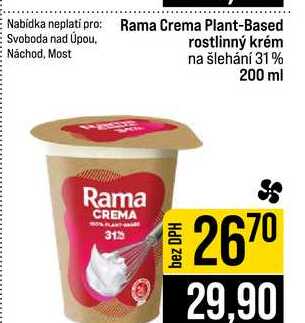 Rama Crema Plant-Based rostlinný krém na šlehání 31% 200 ml