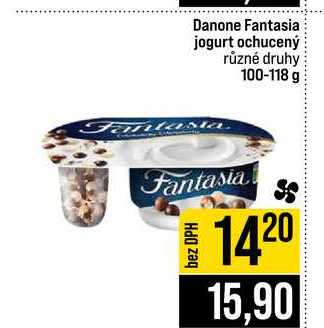 Danone Fantasia jogurt ochucený různé druhy 100-118 g