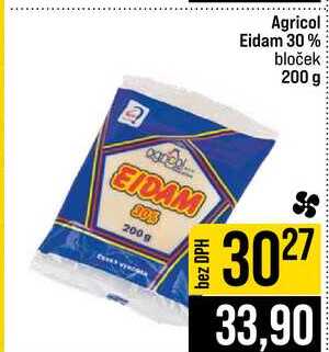 Agricol Eidam 30% bloček 200 g 