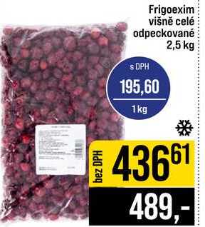 Frigoexim višně celé odpeckované 2,5 kg 