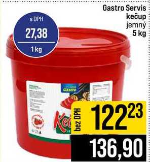 Gastro Servis kečup jemný 5 kg 