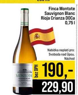 Finca Montote Sauvignon Blanc Rioja Crianza DOCa 0,75l