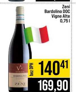 Zeni Bardolino DOC Vigne Alte 0,75l