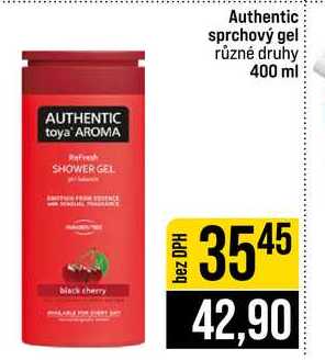 Authentic sprchový gel různé druhy 400 ml