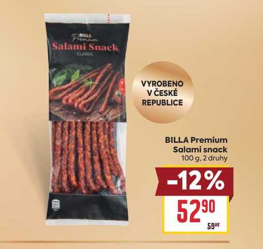 BILLA Premium Salami snack 100 g