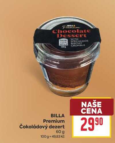 BILLA Premium Čokoládový dezert 60 g
