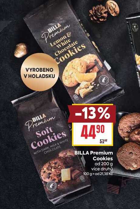 BILLA Premium Cookies od 200 g