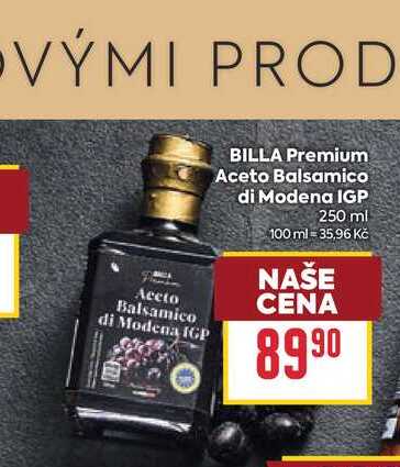 BILLA Premium Aceto Balsamico di Modena IGP 250 ml
