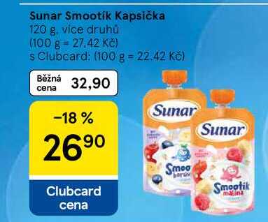Sunar Smootik Kapsička, 120 g