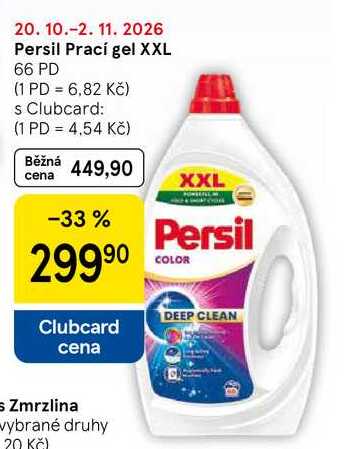 Persil Prací gel XXL, 66 PD Tesco