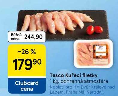 Tesco Kuřecí filetky, 1 kg
