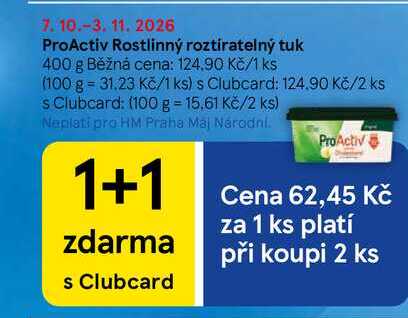 ProActiv Rostlinný roztíratelný tuk, 400 g 