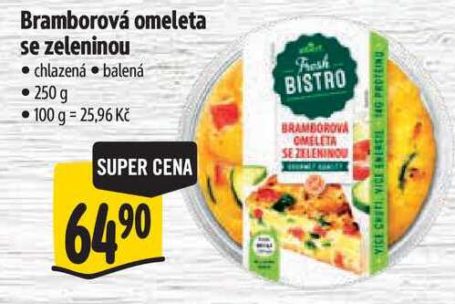 Bramborová omeleta se zeleninou, 250 g