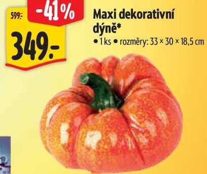 Maxi dekorativní dýně*