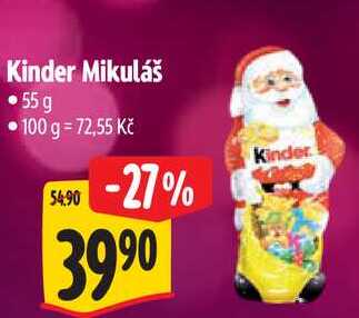 Kinder Mikuláš, 55 g