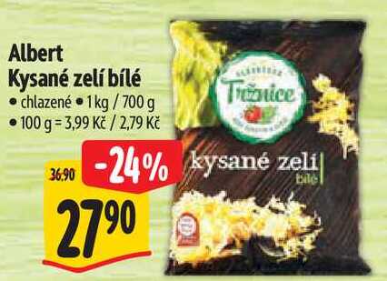 Albert Kysané zelí bílé, 1 kg/700 g