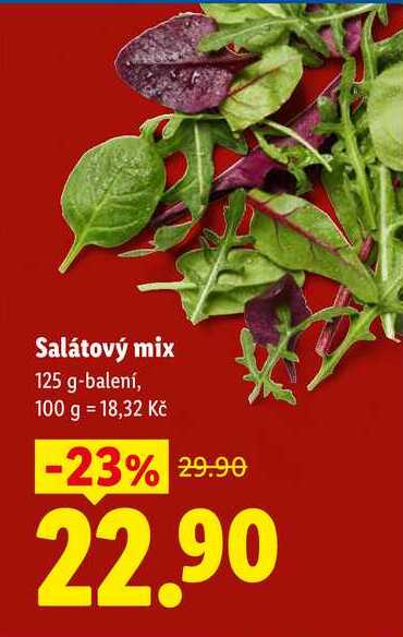 Salátový mix, 125 g-balení