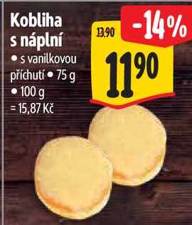 Kobliha s náplní, 75 g