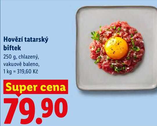 Hovězí tatarský biftek, 250 g