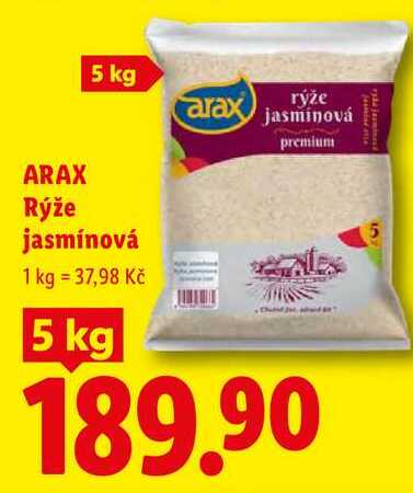 ARAX Rýže jasmínová, 5 kg