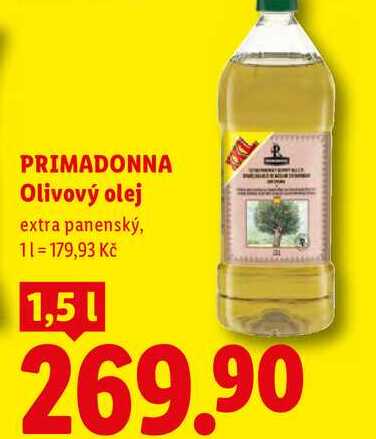 PRIMADONNA Olivový olej, extra panenský, 1,51