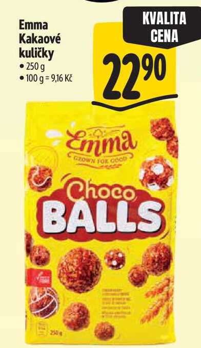 Emma Kakaové kuličky, 250 g