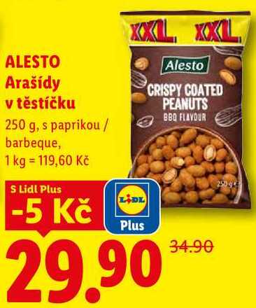 ALESTO Arašídy v těstíčku, 250 g
