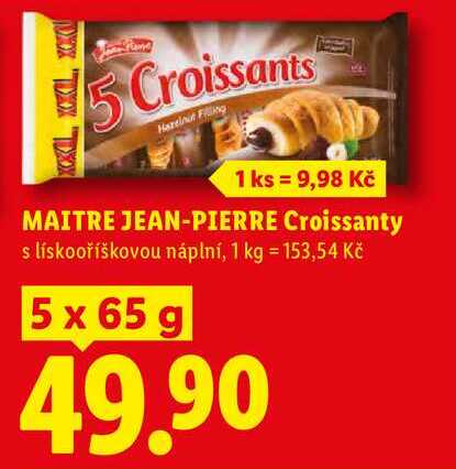 MAITRE JEAN-PIERRE Croissanty, 5 x 65 g  