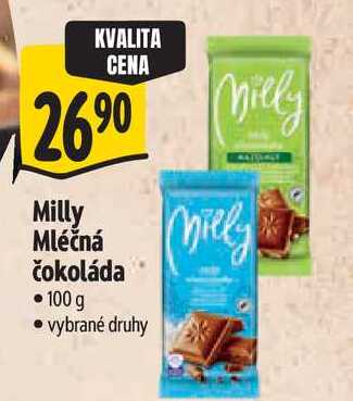 Milly Mléčná čokoláda, 100 g