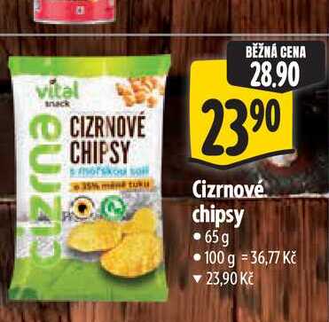 Cizrnové chipsy 65g