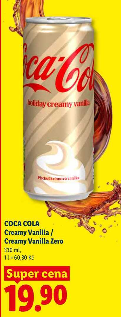 COCA COLA Creamy Vanilla / Creamy Vanilla Zero, 330 ml