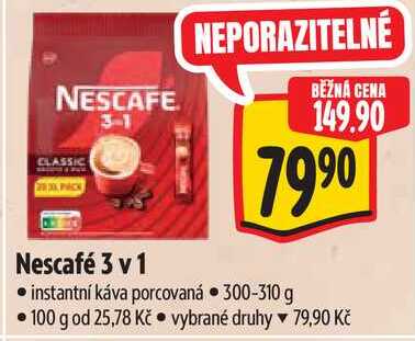 Nescafé 3 v 1, 300-310 g