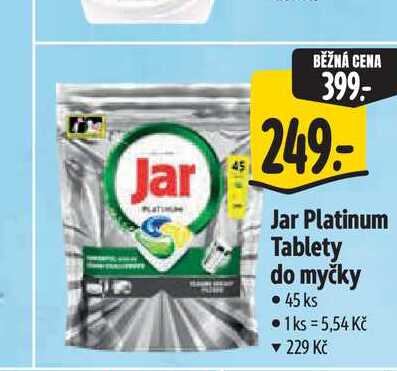Jar Platinum Tablety do myčky 45 ks Albert