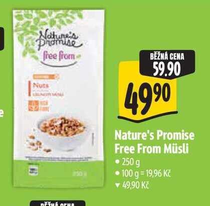 Nature's Promise Free From Müsli 250 g