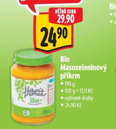   Bio Masozeleninový příkrm 190 g 