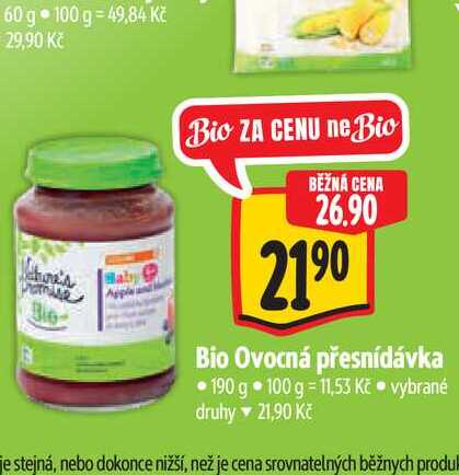 Bio Ovocná přesnídávka 190 g Albert