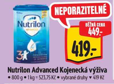 Nutrilon Advanced Kojenecká výživa, 800 g Albert