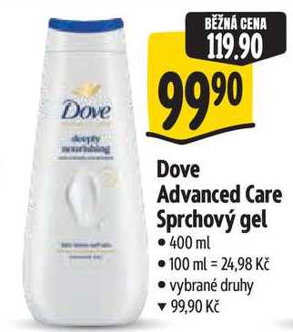 Dove Advanced Care Sprchový gel, 400 ml Albert